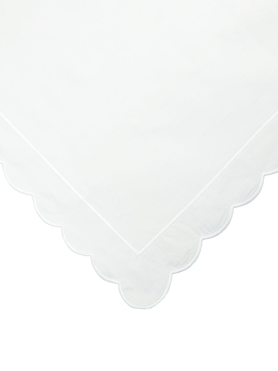 Sophie Conran - White Scalloped Bed Linen Collection Clearance