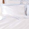 Blue Scalloped Edge King Size Duvet Cover Wholesale