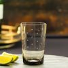 Four Smoky Tumblers With Stars Design Hot