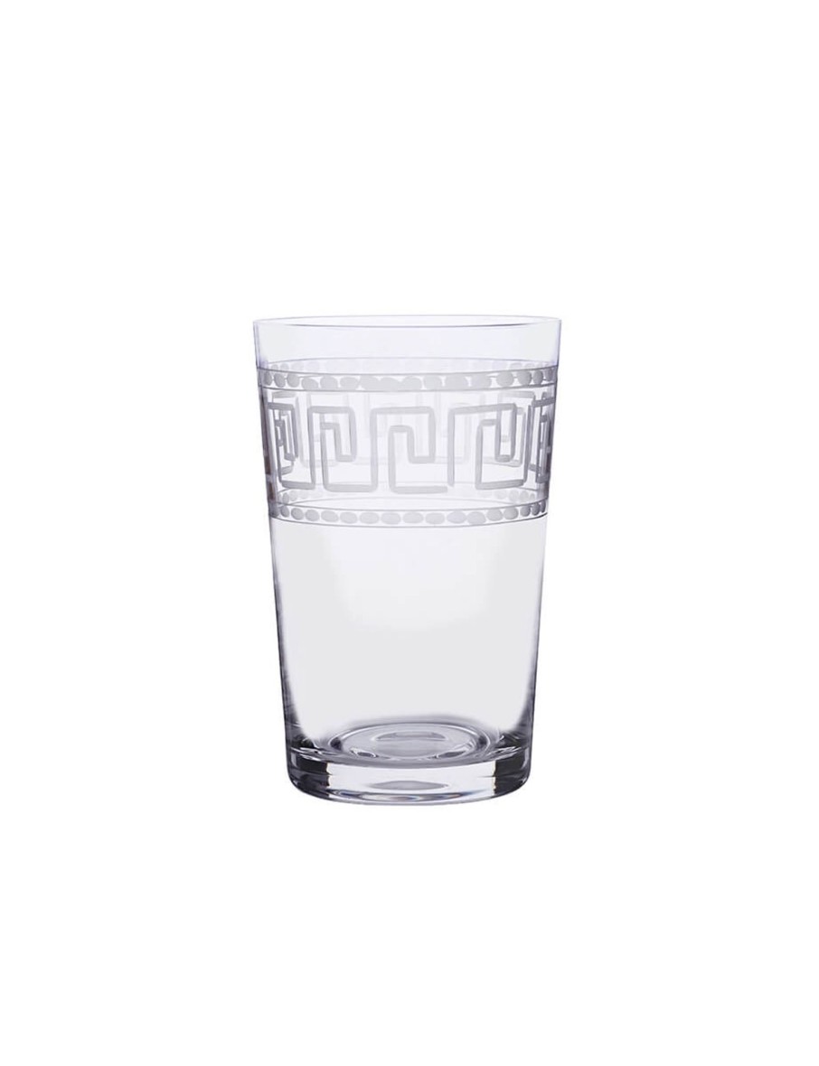 Six Tumblers With Greek Key Design Hot