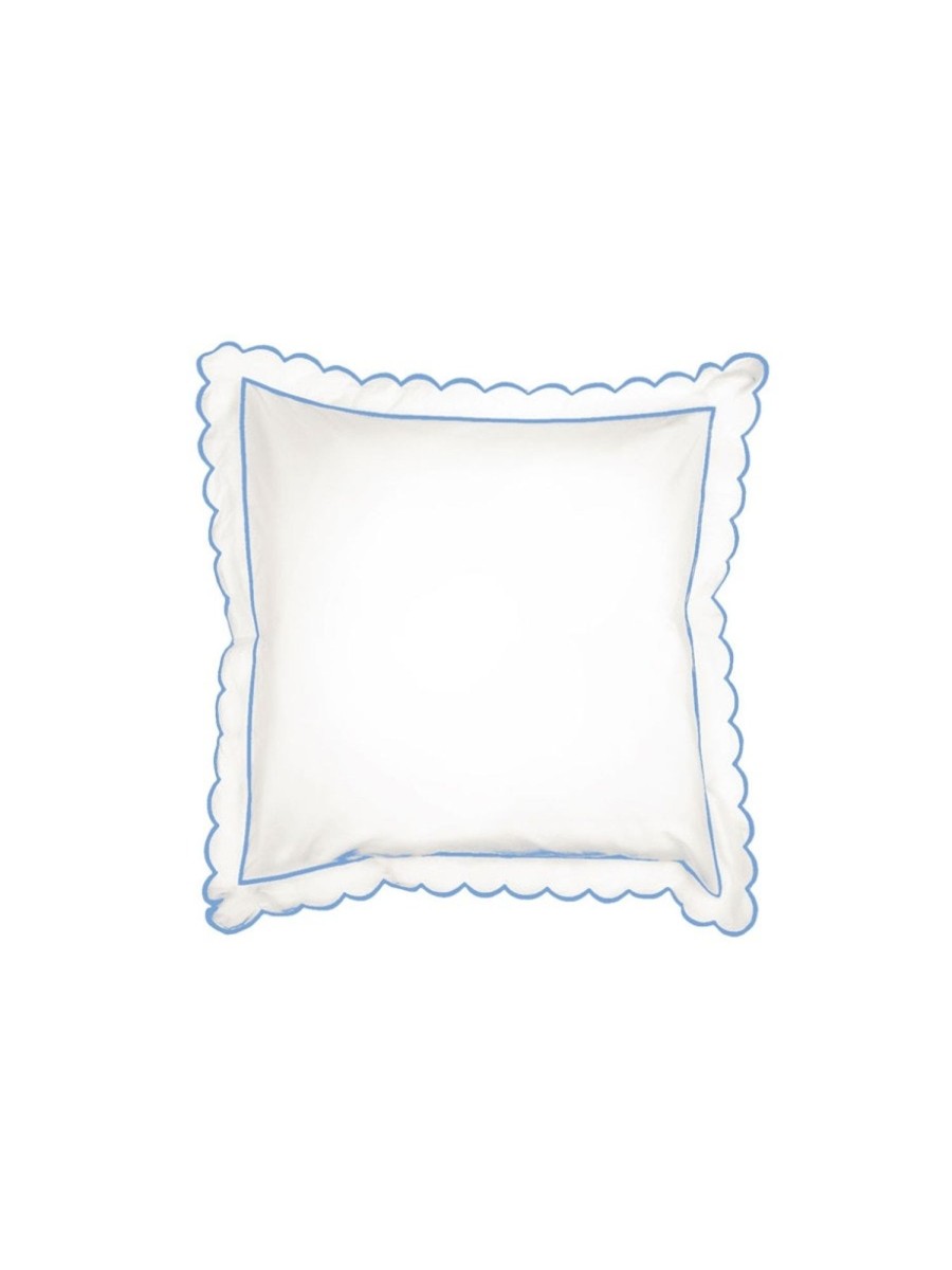 Blue Scalloped Square Pillowcase Best