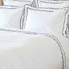 Navy Scalloped Emperor Duvet Cover Clearance