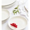 White Porcelain Coupe Side Plates - Set Of Four Wholesale