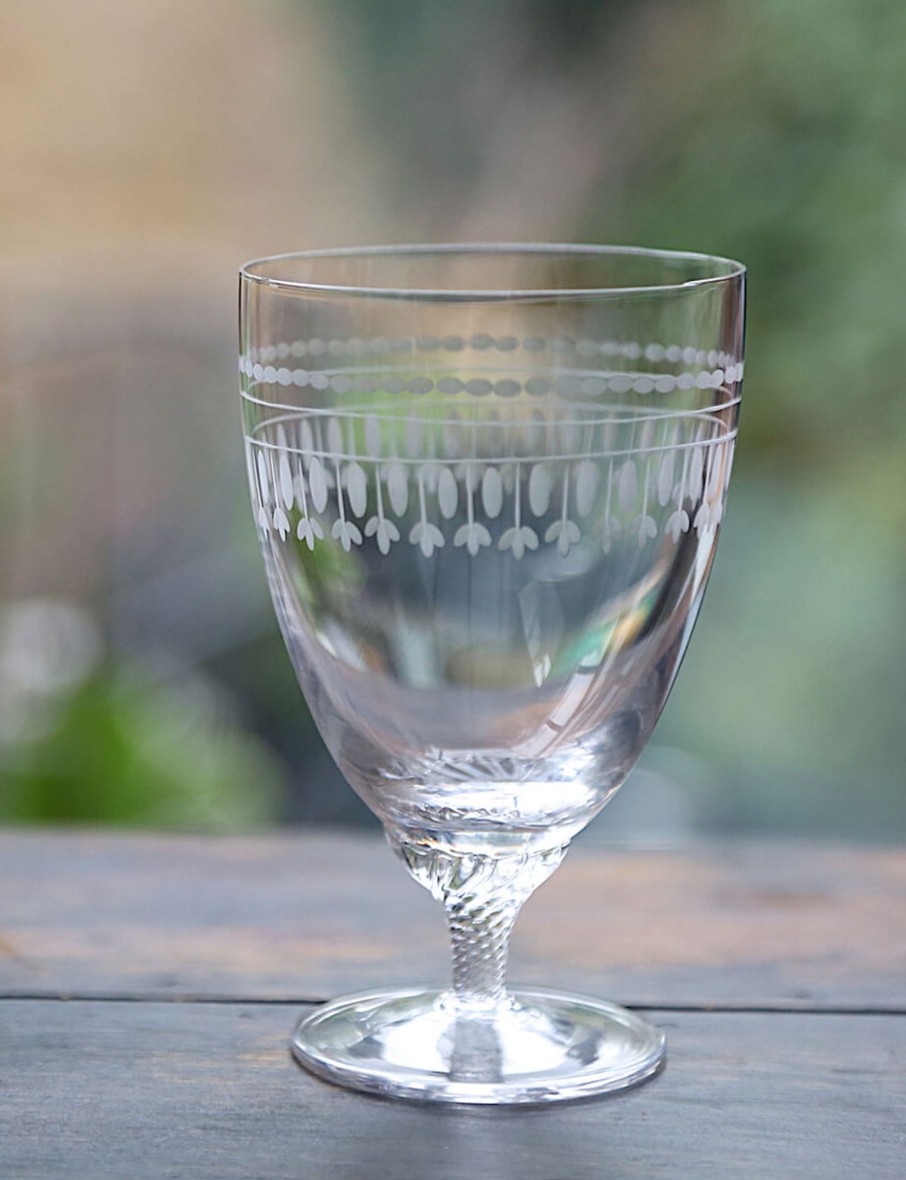 Six Bistro Glasses With Ovals Design Online