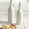 White Porcelain Oil & Vinegar Drizzler Set Clearance