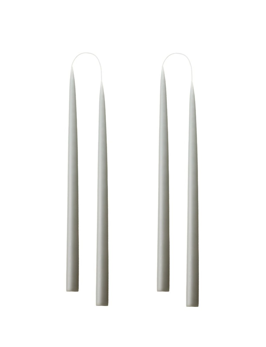 Hand Dipped Taper Candles 35Cm - 4 Per Gift Box - Grey Clearance