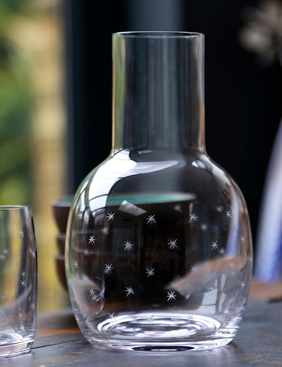 Carafe And Glass With Stars Design Online