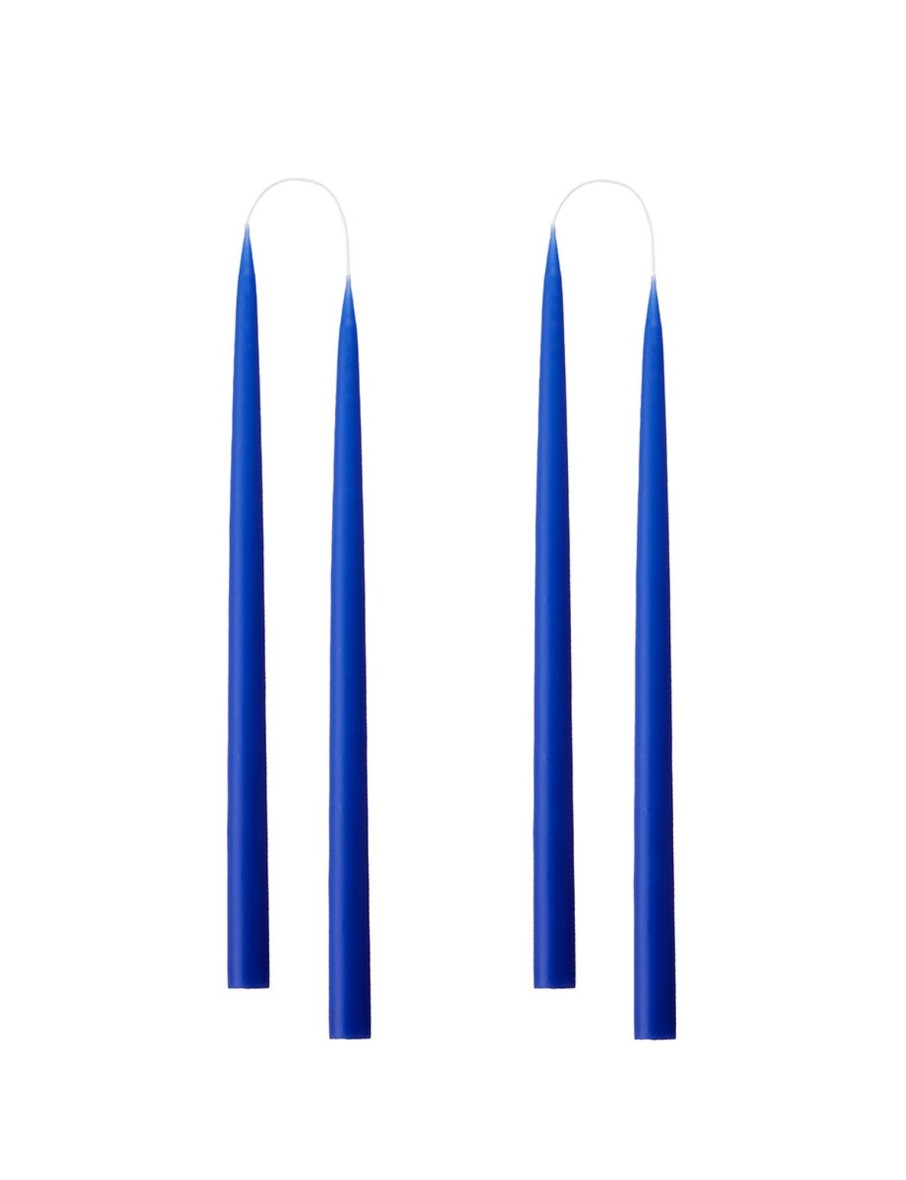 Hand Dipped Taper Candles 35Cm - 4 Per Gift Box - Cobolt Blue New