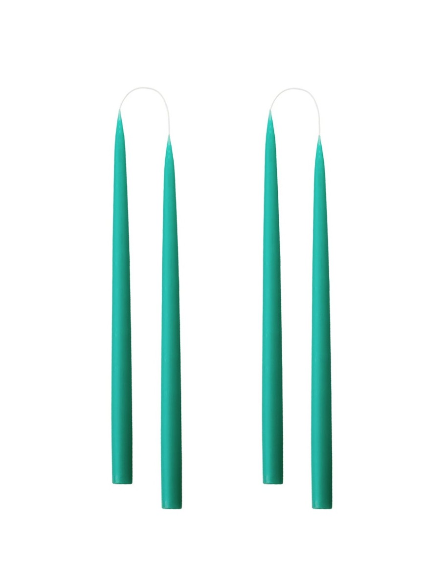 Hand Dipped Taper Candles 35Cm - 4 Per Gift Box - Turquoise Wholesale