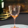 Four Rose Wine Glasses With Stars Design Clearance