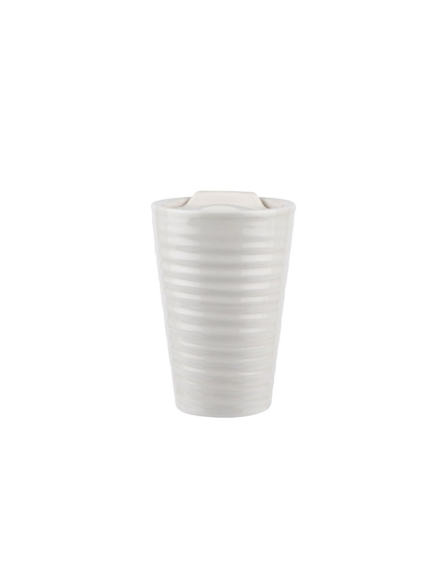 White Porcelain Small Travel Mug Clearance