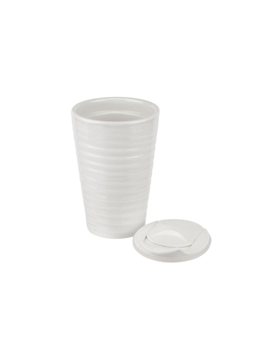 White Porcelain Small Travel Mug Clearance