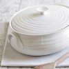 White Porcelain Small Oval Casserole Wholesale