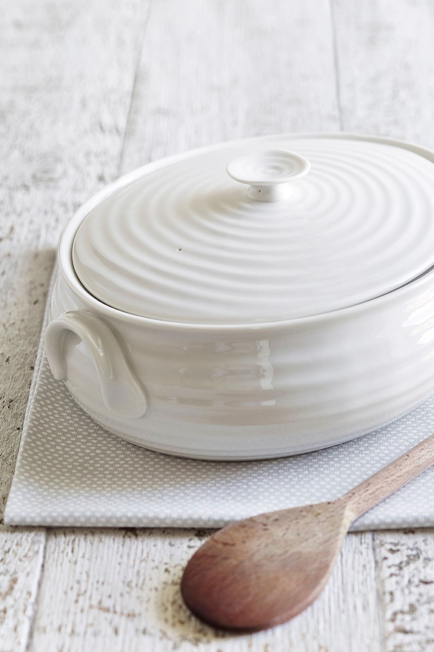 White Porcelain Small Oval Casserole Wholesale