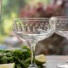 Four Cocktail Glasses With Lens Design Best