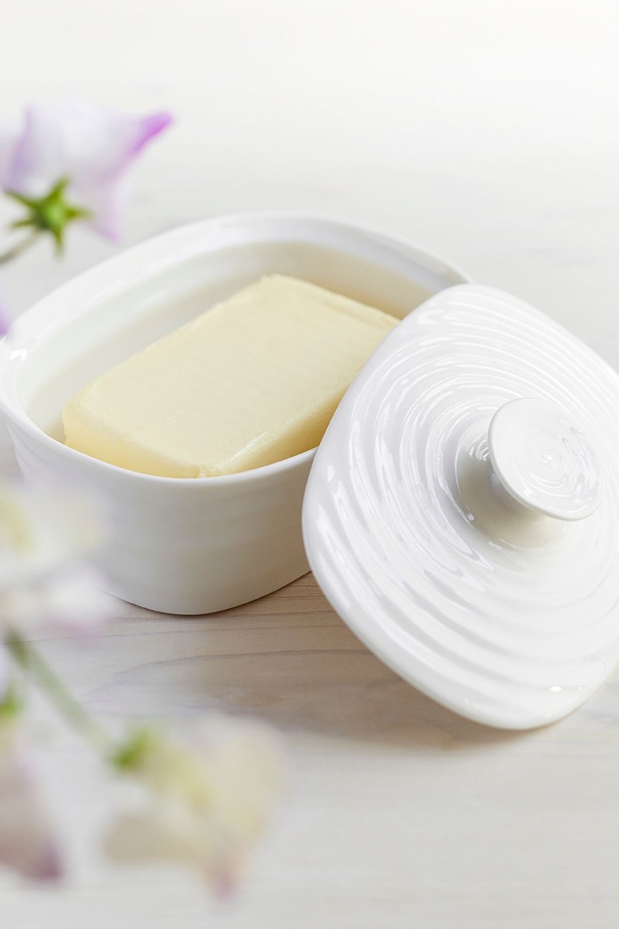 White Porcelain Covered Butter Dish Best