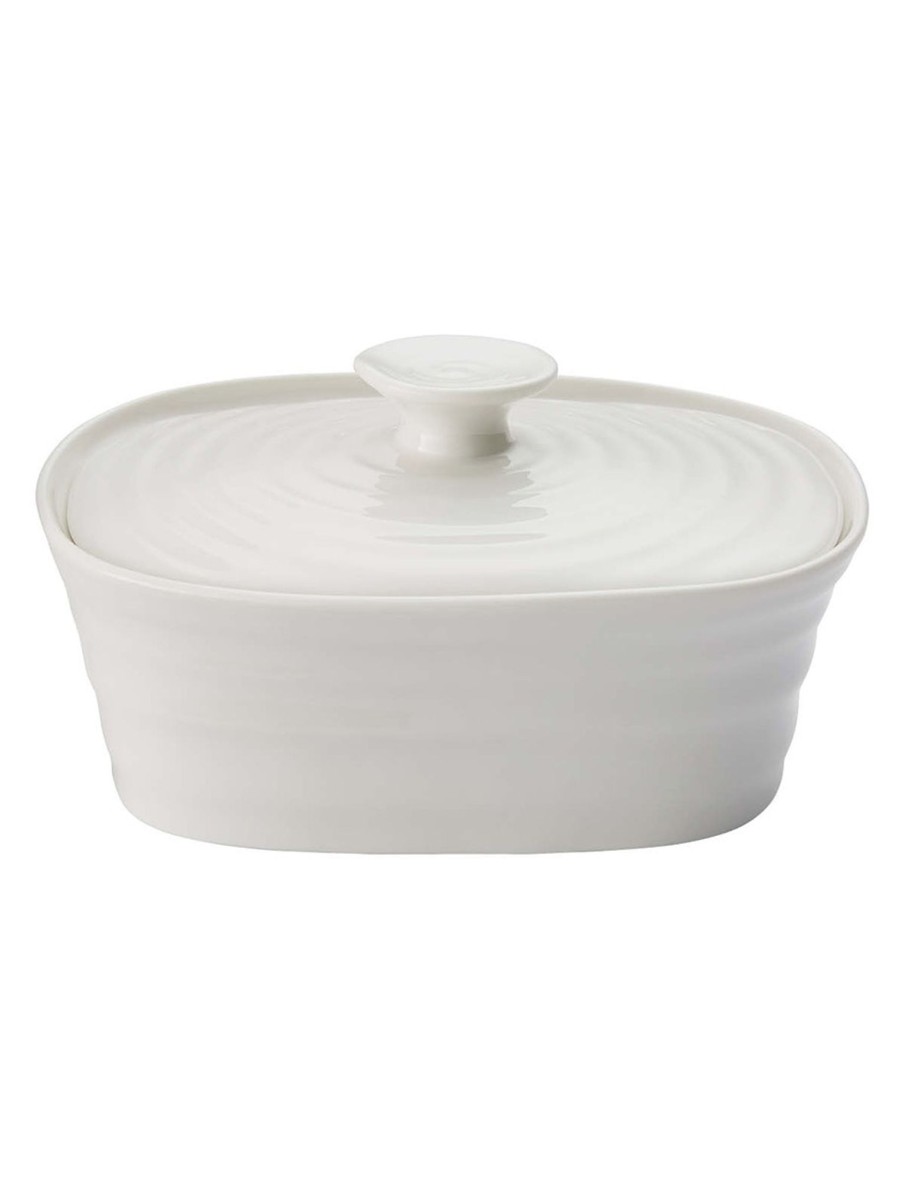 White Porcelain Covered Butter Dish Best