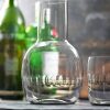 Smoky Carafe Set And Glass With Lens Design Wholesale