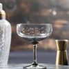 Four Smoky Cocktail Glasses With Stars Design New