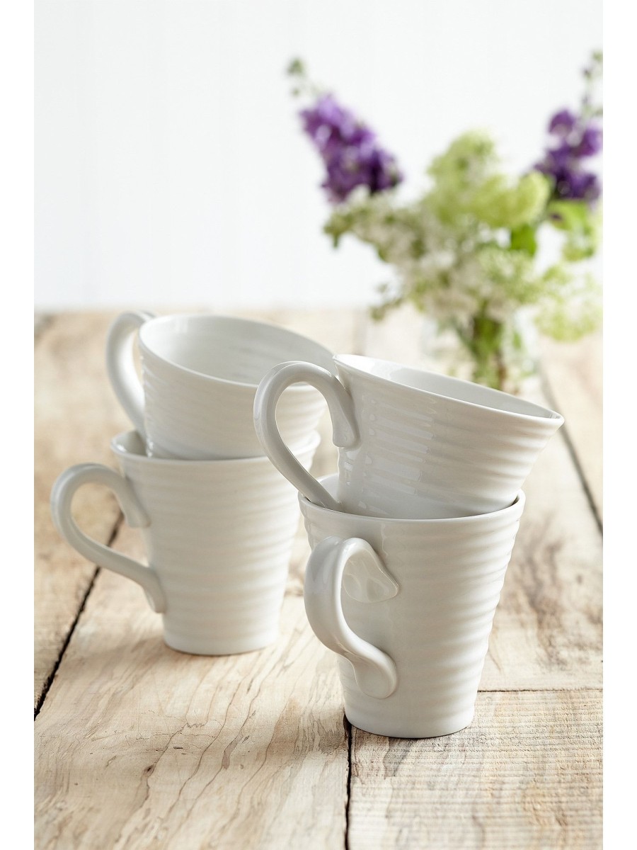 White Porcelain Classic Mugs - Set Of Four Best