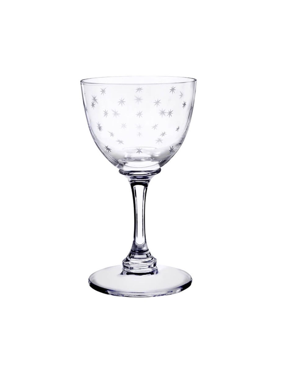 Six Liqueur Glasses With Stars Design Best