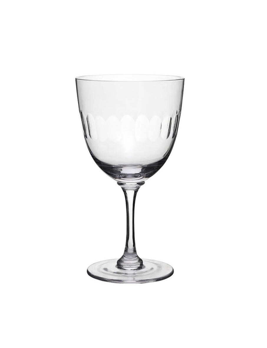 Two Wine Glasses With Lens Design Best