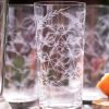 Four Highball Glasses With Fern Design Hot