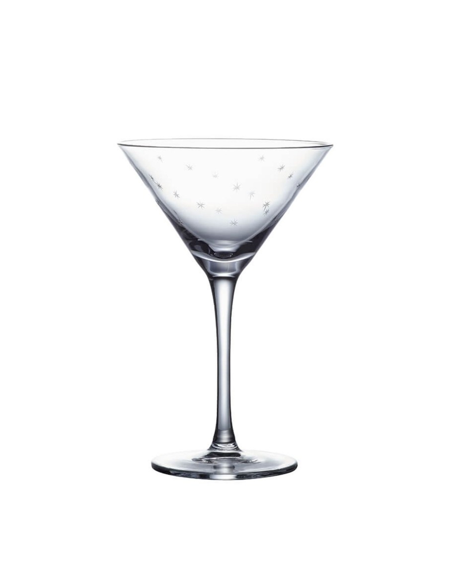 Two Martini Glasses With Stars Design Best