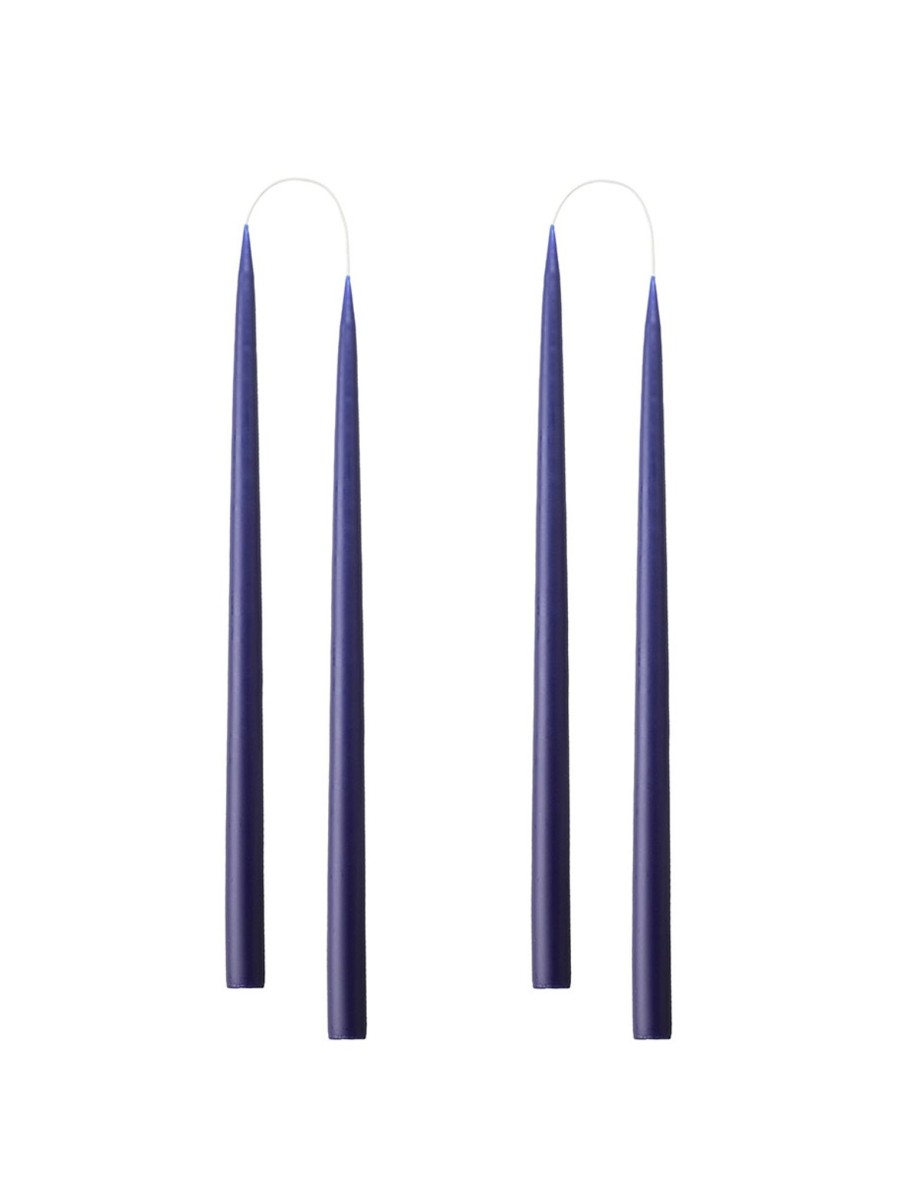 Hand Dipped Taper Candles 35Cm - 4 Per Gift Box - Marine Blue Hot