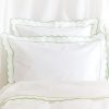 Green Scalloped Super King Size Duvet Cover Hot