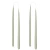 Hand Dipped Taper Candles 35Cm - 4 Per Gift Box - Light Reseda Green Hot