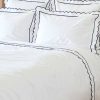 Navy Scalloped Bed Linen Collection Clearance