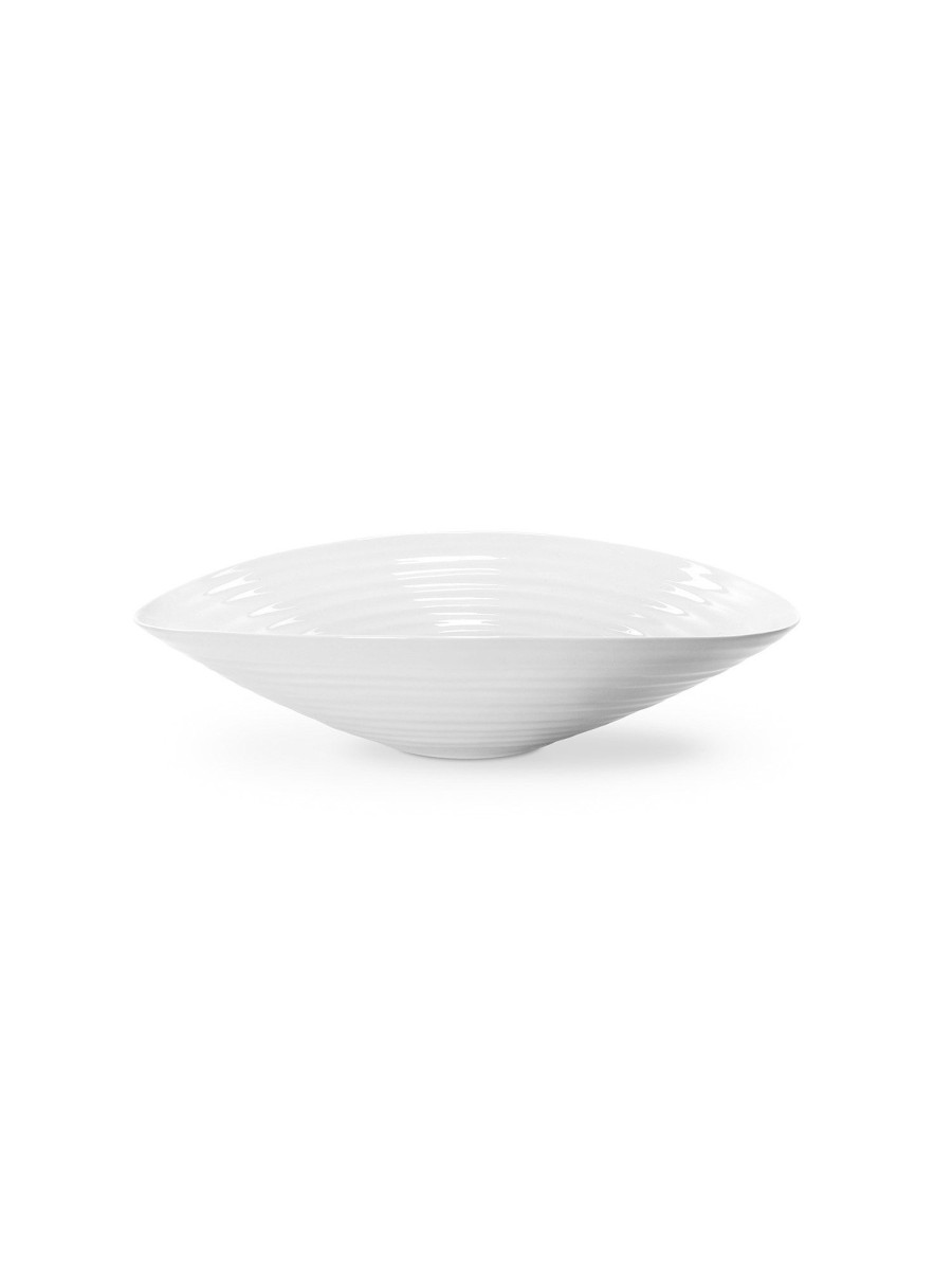 White Porcelain Medium Salad Bowl Hot