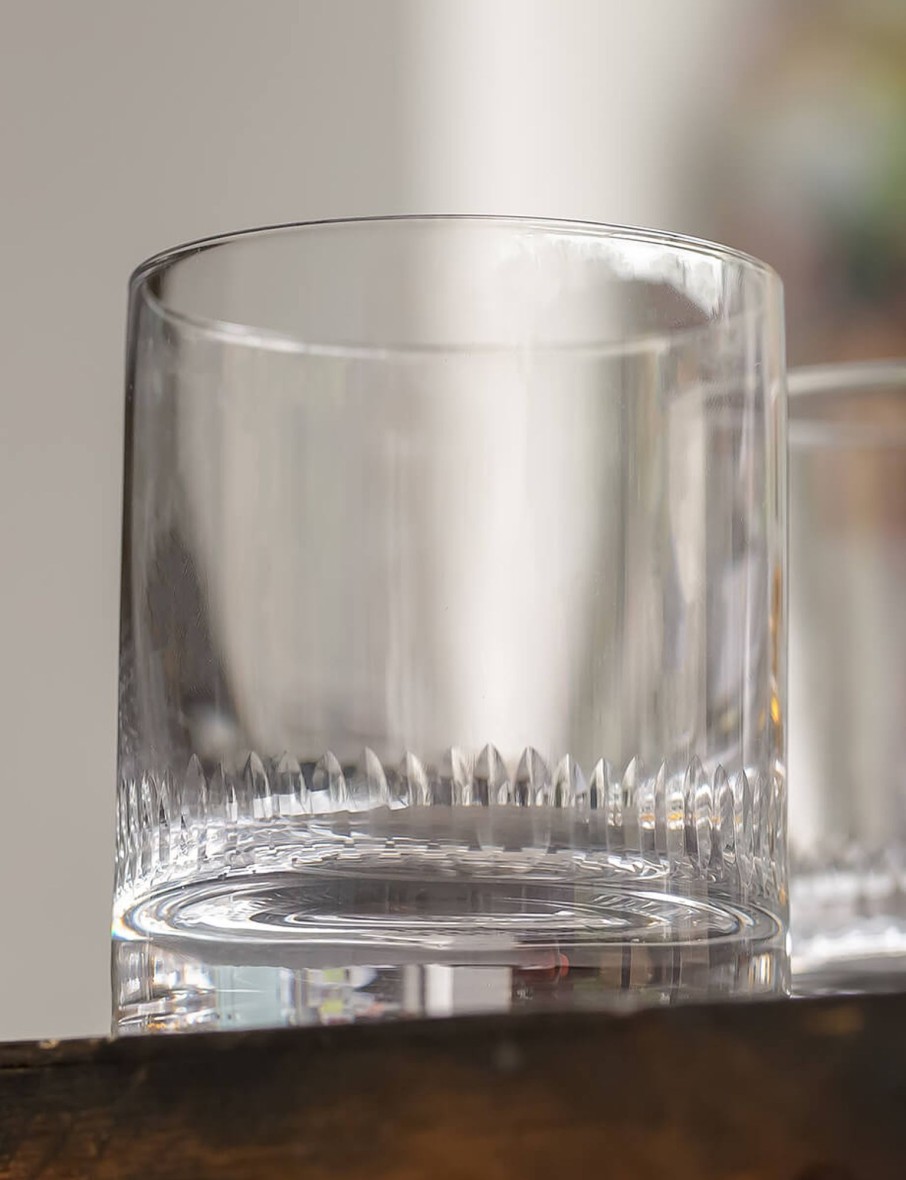 Two Whisky Glasses With Spears Design Hot