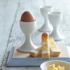 White Porcelain Egg Cups - Set Of Two Wholesale