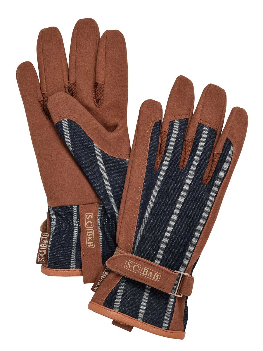 Blue Ticking Everyday Gardener'S Gloves Best