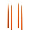 Hand Dipped Taper Candles 35Cm - 4 Per Gift Box - Orange Wholesale