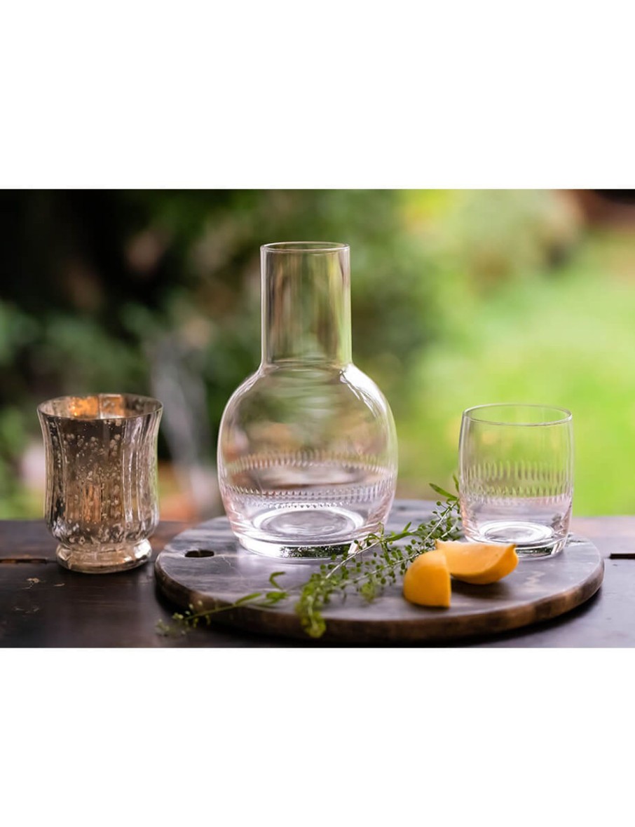 Carafe And Glass With Spears Design Best