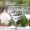 Two Wine Glasses With Ovals Design Online