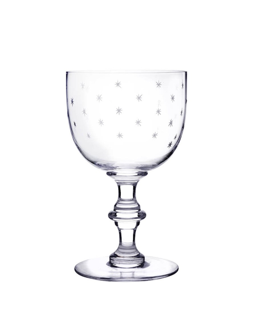 Four Wine Goblets With Stars Design Online