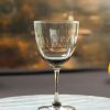 Four Smoky Wine Glasses With Lens Design Online