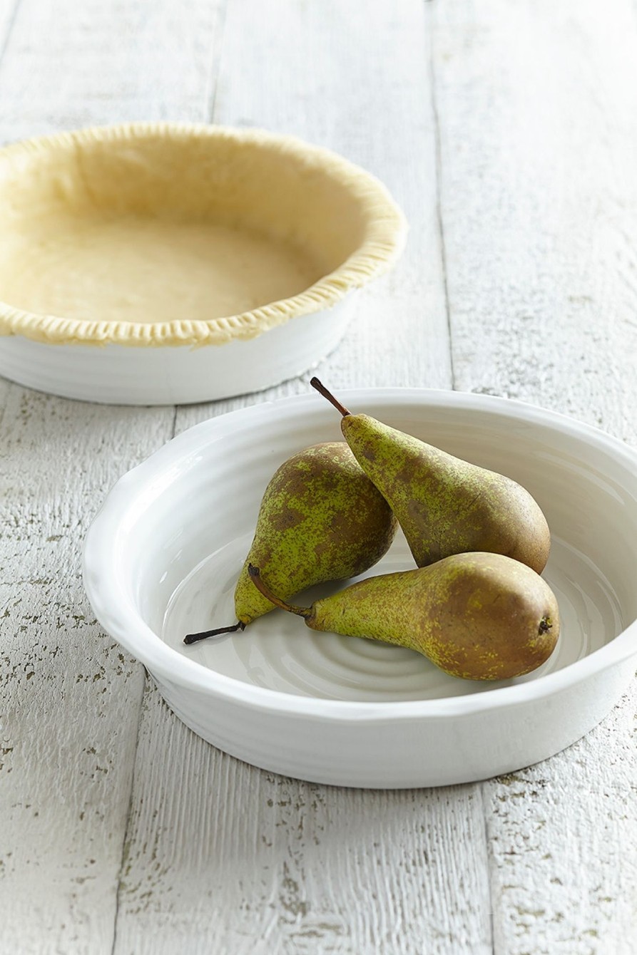 White Porcelain Round Pie Dish Online