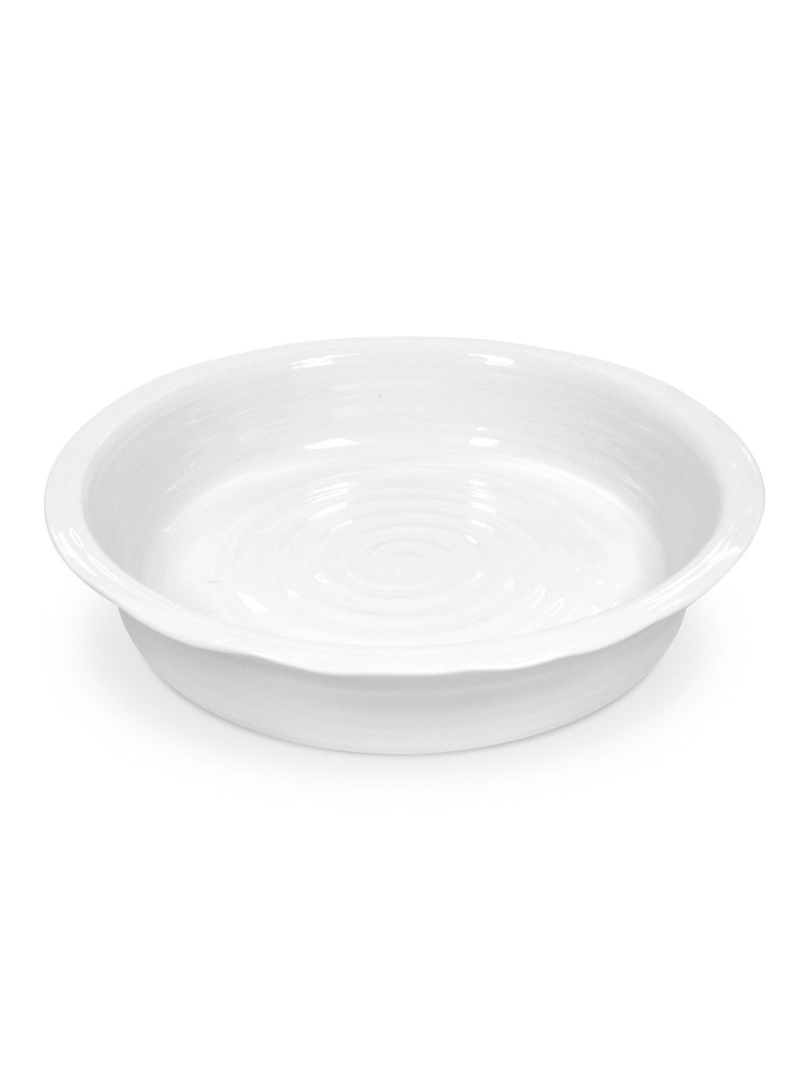 White Porcelain Round Pie Dish Online