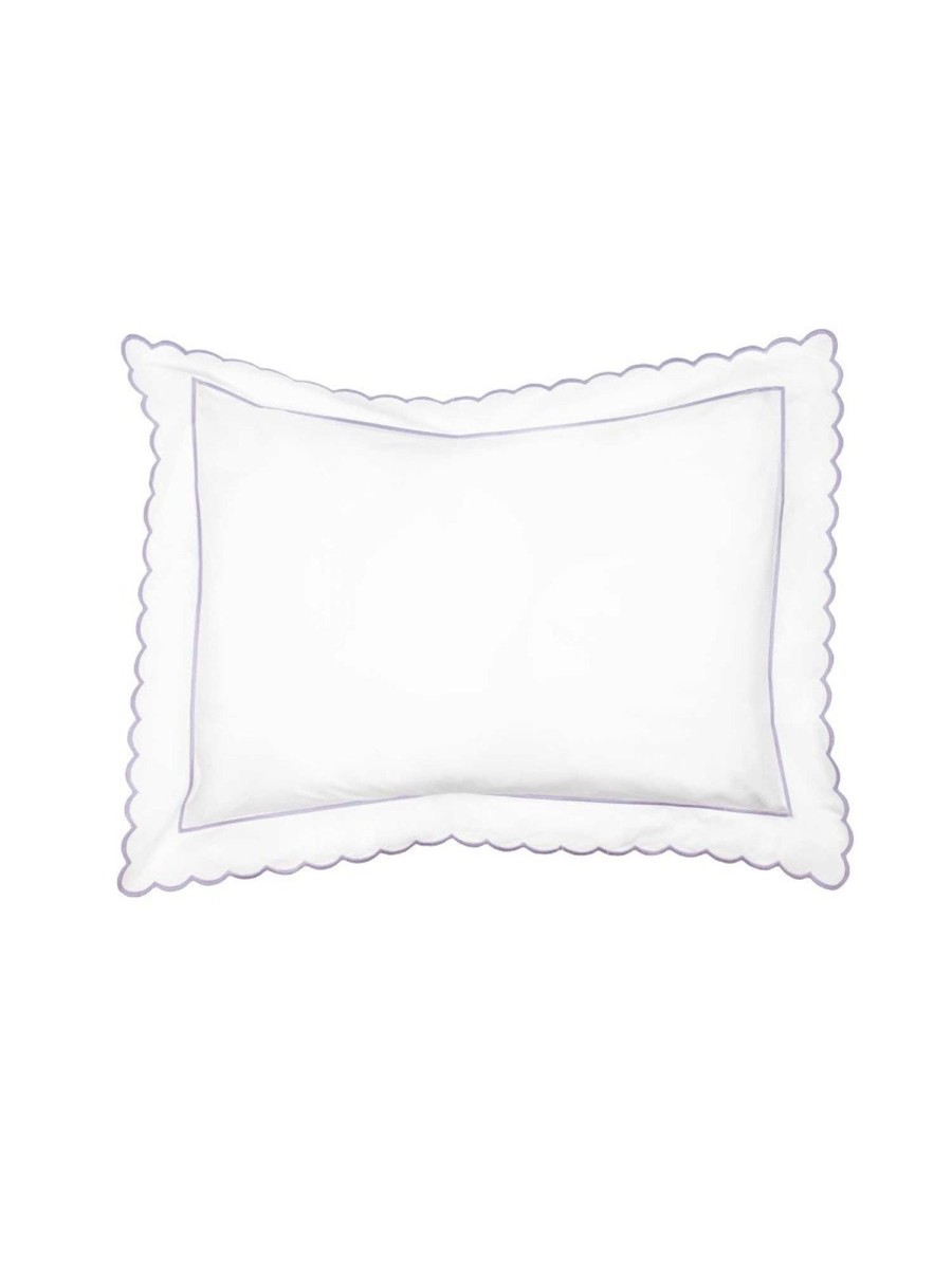 Lilac Scalloped Edge Super King Pillowcase Best