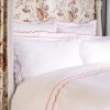 Coral Scalloped Edge King Size Duvet Cover New