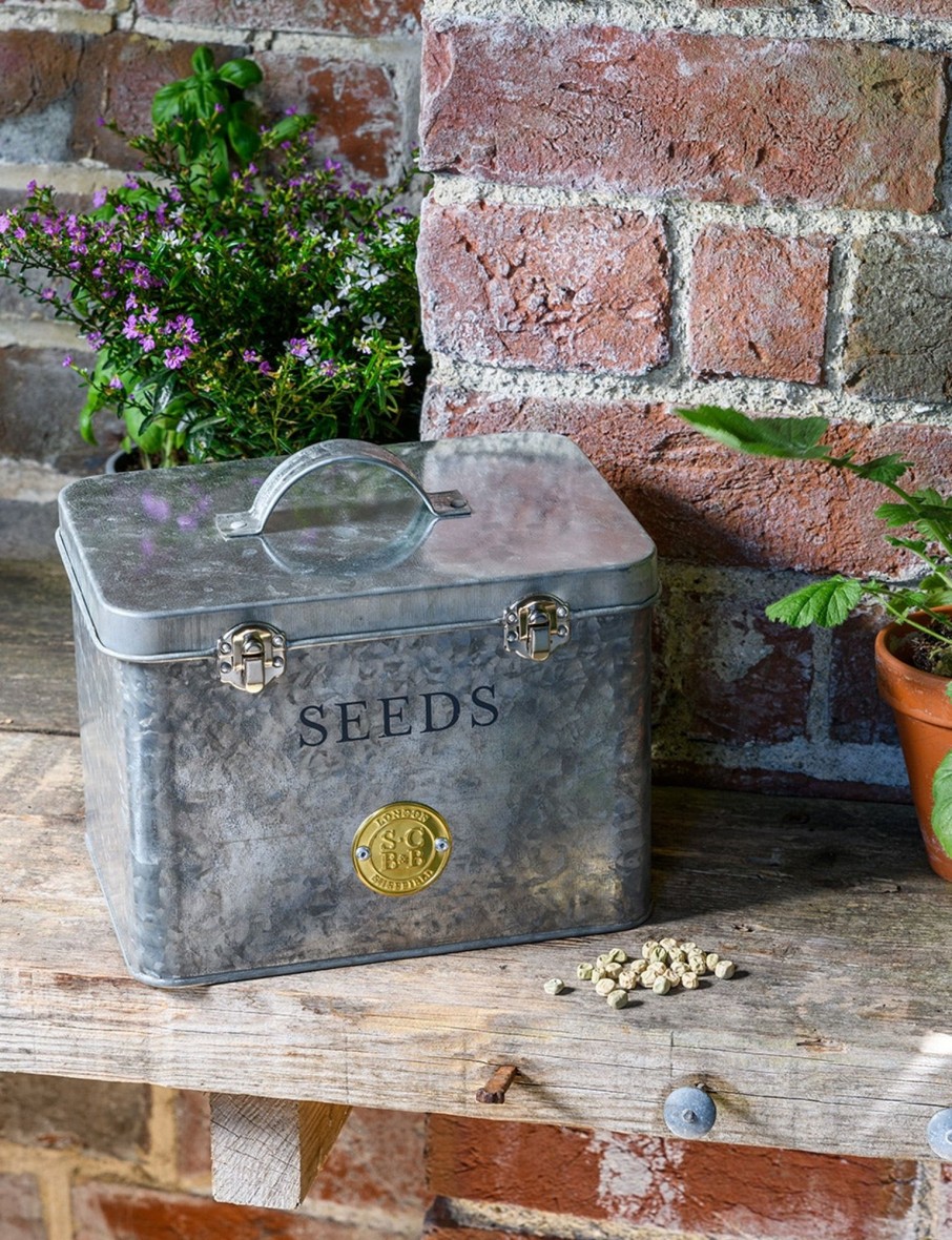 Galvanised Seed Storage Tin Clearance