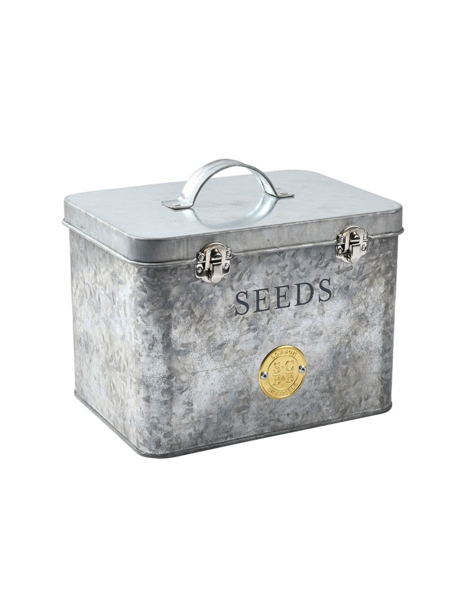 Galvanised Seed Storage Tin Clearance