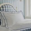 Navy Scalloped Single Duvet Cover Clearance