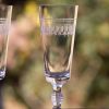 Four Champagne Flutes With Ovals Design Online