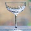 Two Champagne Saucers With Lens Design Online